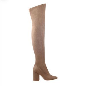 Marc Fisher Over the Knee “Praye” boots in tan